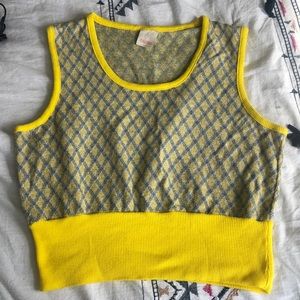 Vintage knit top vest
